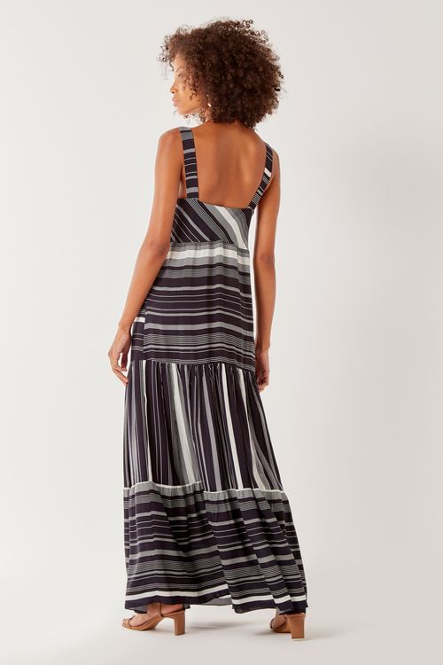 Vestido Estampa Ilusion Longo - Est Ilusion