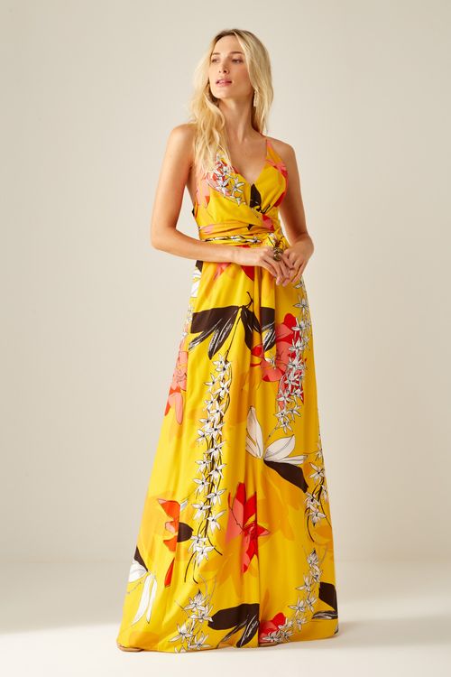 Vestido Estampa Floral Vulcano Amar - Est Floral Vulcano