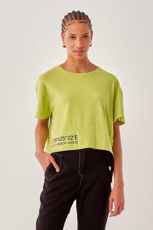 Blusa Malha Silk Coordenadas - Verde Jardim