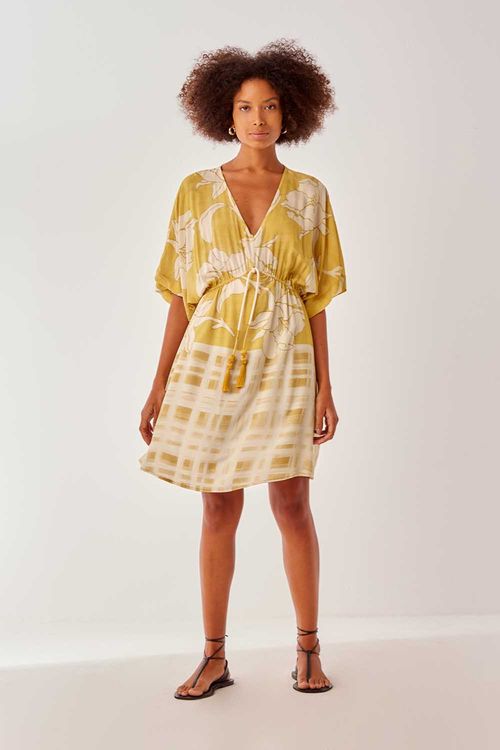 Vestido Estampa Aster Sol Curto - Est Aster Sol
