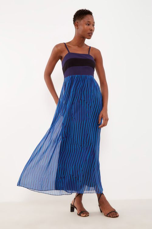 Vestido Estampa Oceano Longo - Est Oceano
