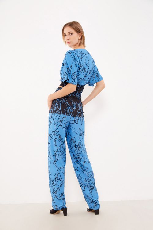 Calça Estampa Aflorar Blue - Est Aflorar Blue