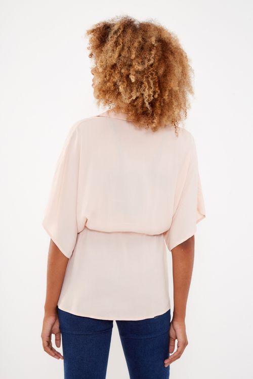 Blusa Ampla Amarracao - Rosa Venus