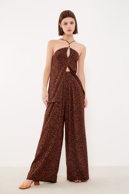 Túnica Estampa Pois Terra - Est Poa Terra