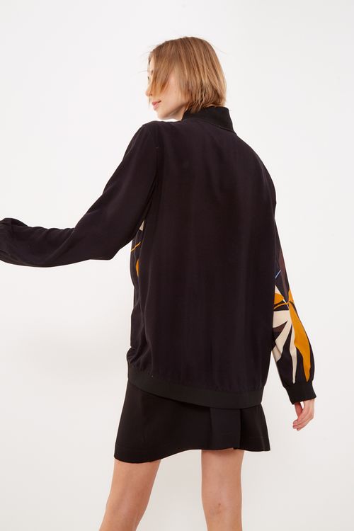 Casaco Estampa Botânico Barrado - Est Botanica Barrado