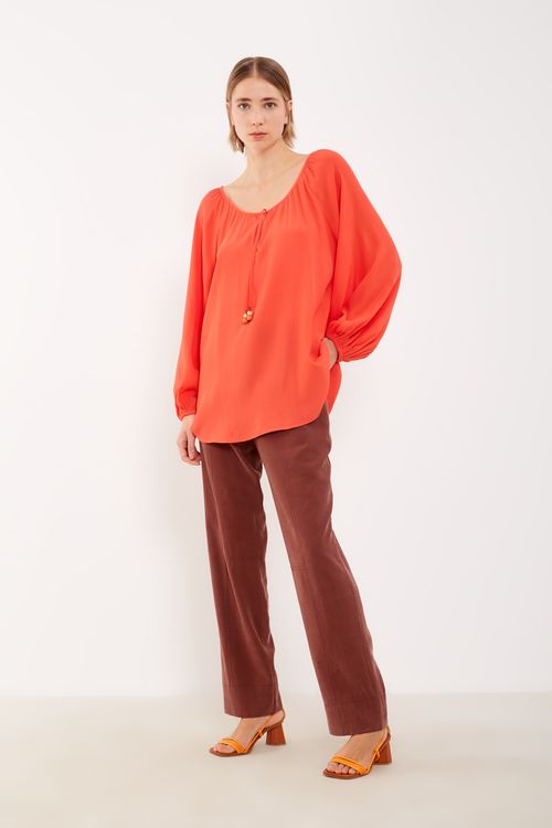 Bata Amarração Casual - Rosa Argila