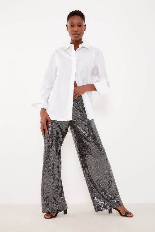 Camisa Alfaiataria Recortes - Branco