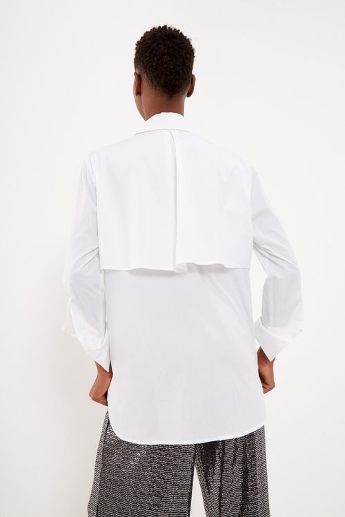 Camisa Alfaiataria Recortes - Branco