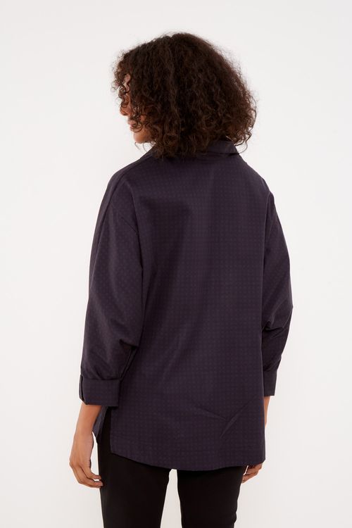 Camisa Alfaiataria Cosmos Preta - Est Cosmos Preta