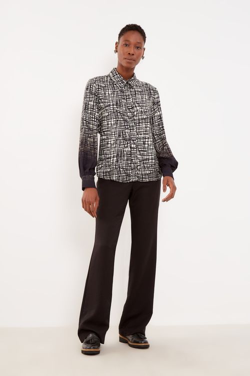 Camisa Estampa Teia Barrado - Est Teia Barrado