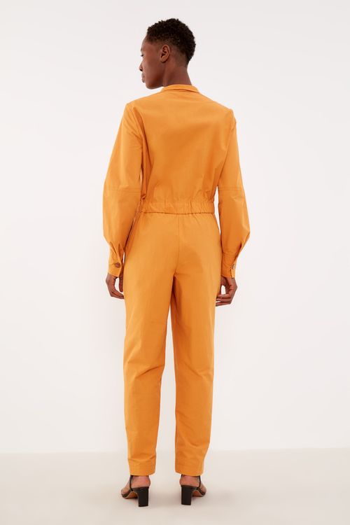 Macacão Transpassado Reto - Laranja Carrot