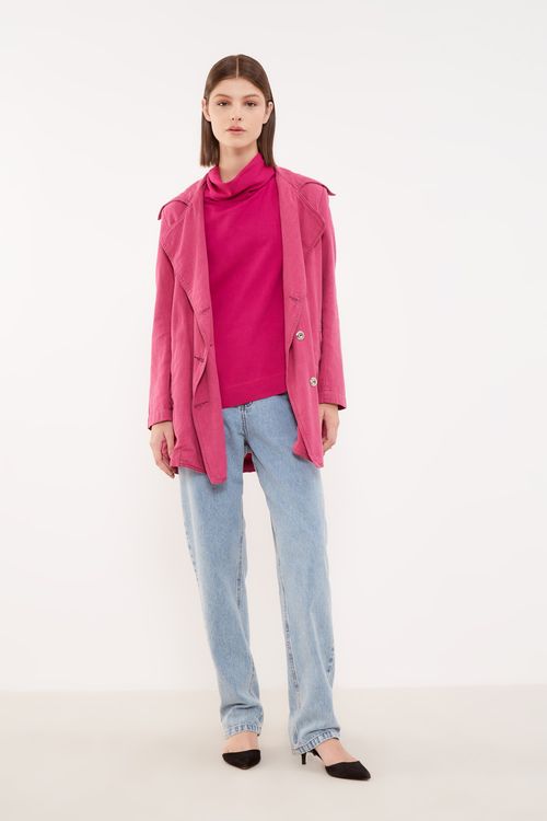 Trench Coat Botões Aleta - Cosmos