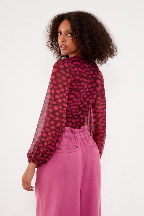 Body Malha Estampa Paetê - Est Astro