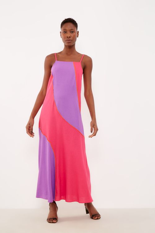 Vestido Midi Color - Multicolor