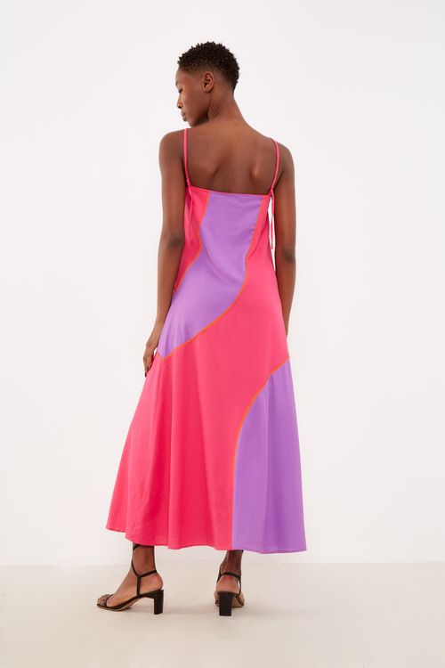 Vestido Midi Color - Multicolor