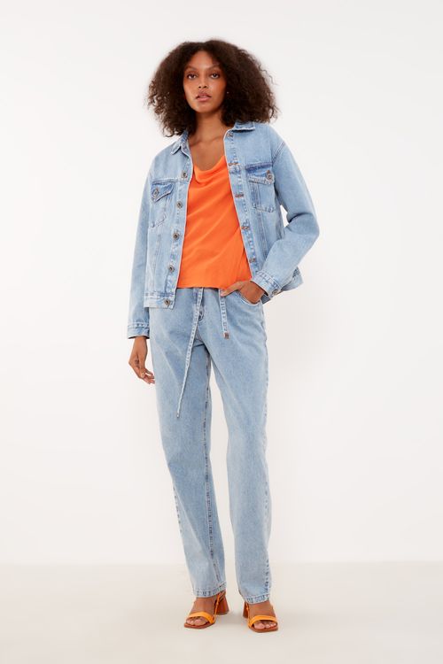 Blusa Casual Degage - Laranja Tangerina