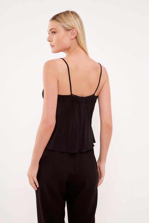 Blusa Casual Degage - Preto