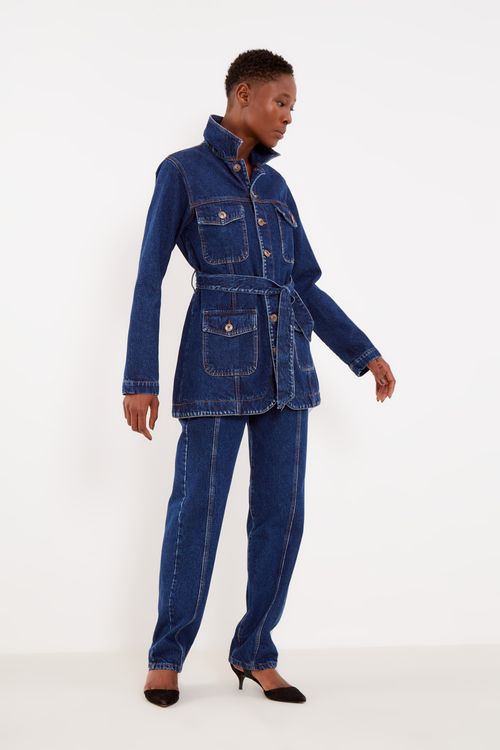 Jaqueta Jeans Bolsos - Jeans