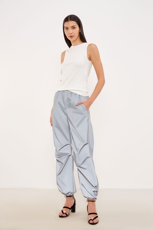 Blusa Malha Canelada - Branco