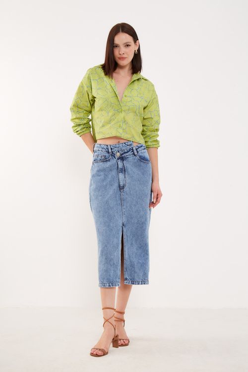 Camisa Estampa Floral Instante - Est Floral Instante