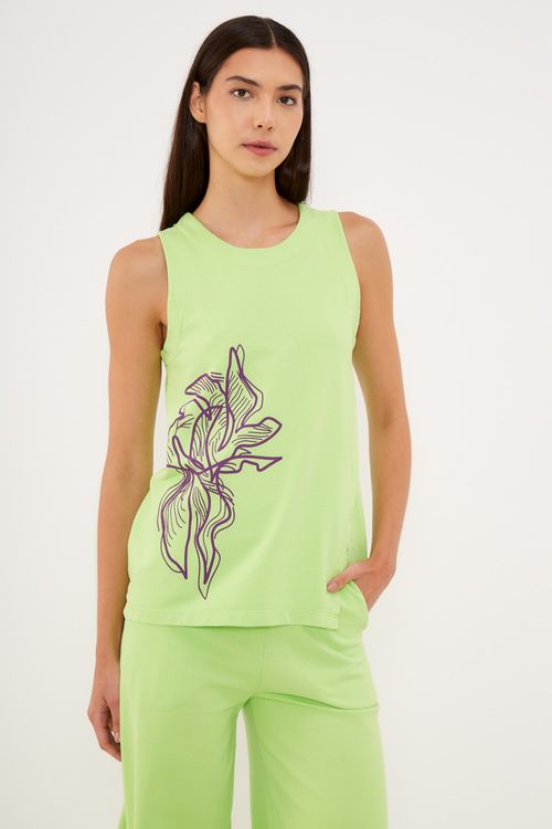 Blusa Malha Lima Silk Alga - Verde Citrus
