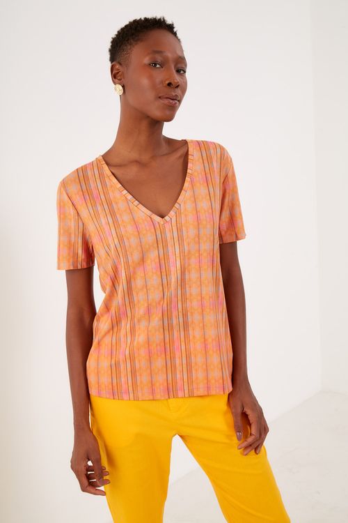 T-Shirt Malha Estampa Campestre - Est Campestre