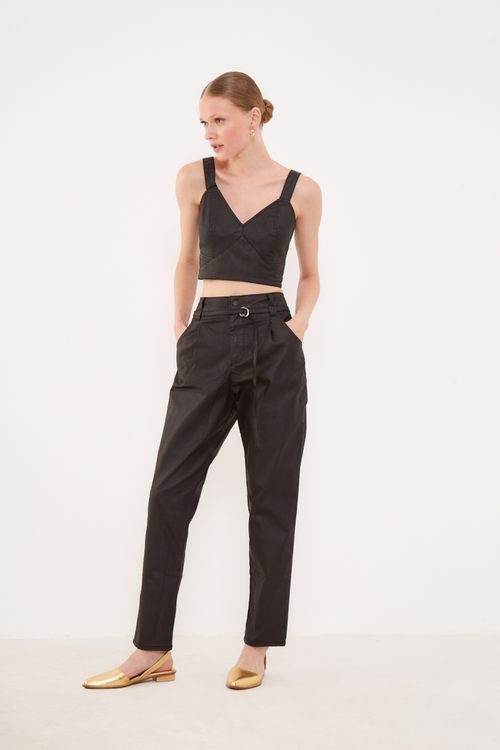 Calça Slouchy Resinado