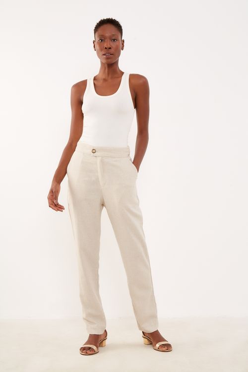 Regata Malha Canelada - Branco