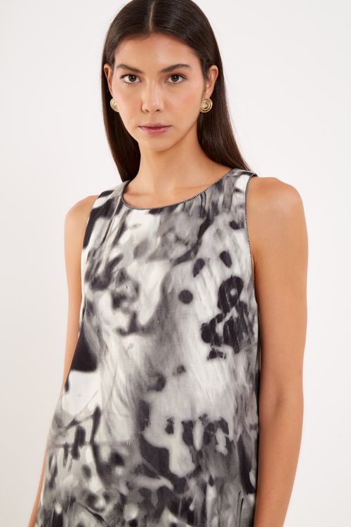 Vestido Estampa Floresta Noite - Est Floresta Noite