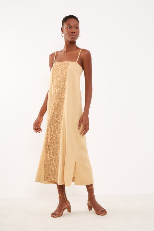 Vestido Bordado Verano - Marfim