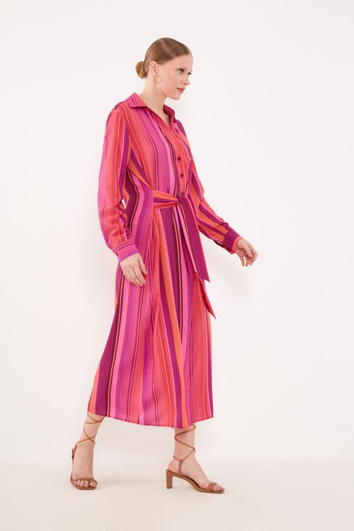 Vestido Estampa Liyn Chemisie - Est Listra Lin