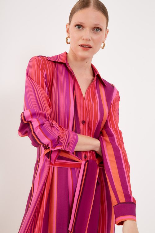 Vestido Estampa Liyn Chemisie - Est Listra Lin