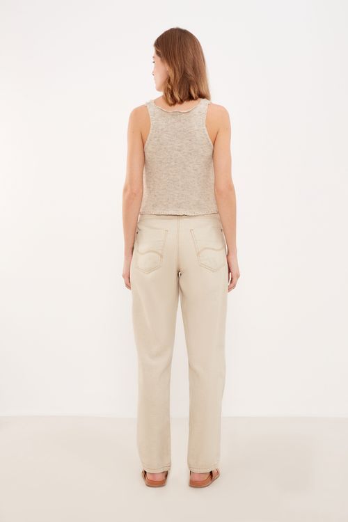 Calça Slouchy - Cru