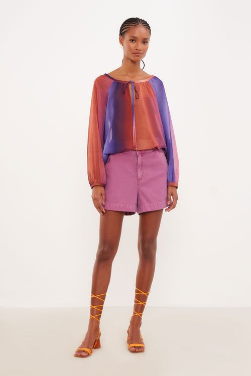 Short Jeans Color - Rosa