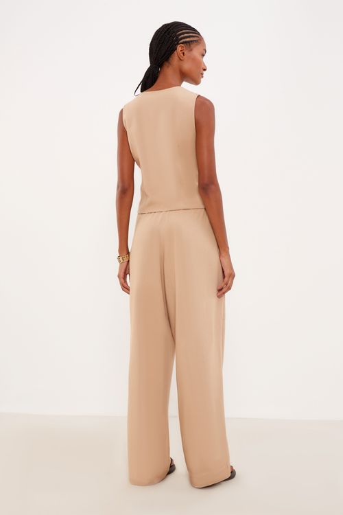 Calça Reta New Utilitário - Caramelo Madeira