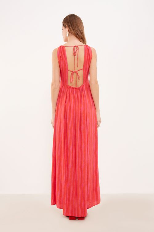 Vestido Estampa Dracena Longo - Est Dracena
