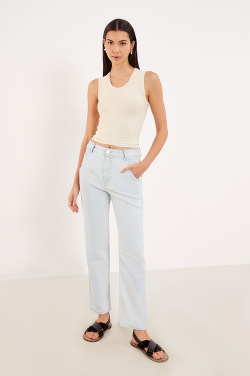 Regata Tricot Rayon - Bege Vime