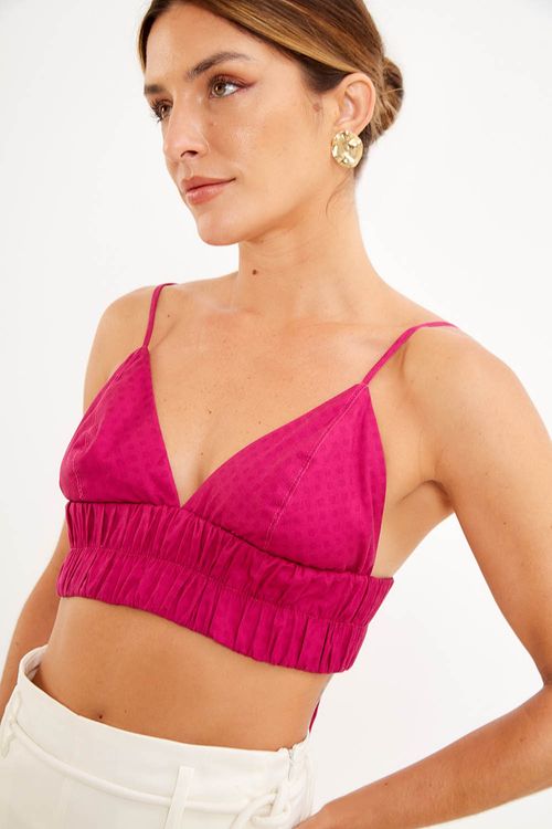 Top Estampa Cosmos Uva - Est Cosmos Sol