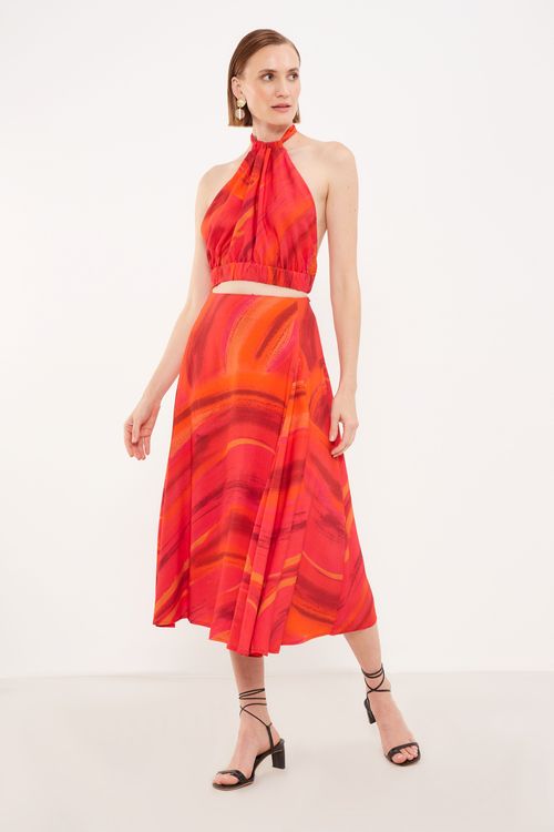 Top Estampa Gerânio - Est Geranio