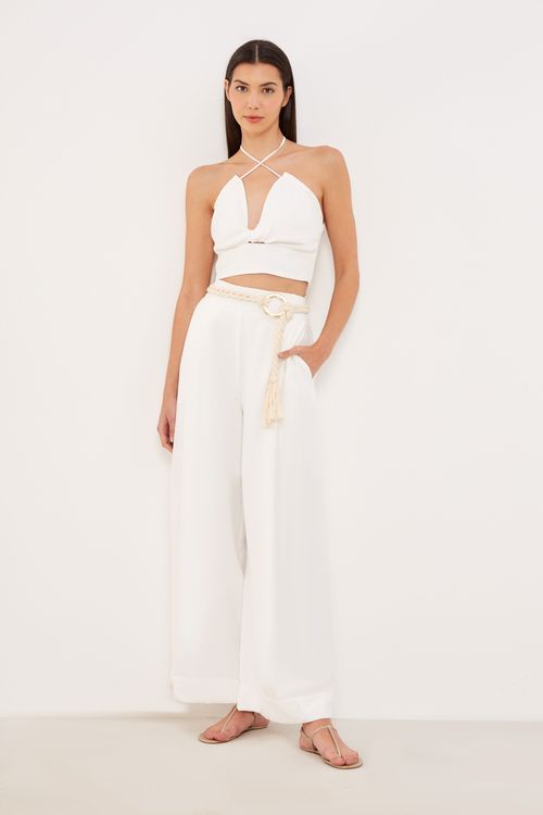 Top Alfaiataria Transpassado - Off White