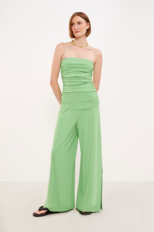Blusa Malha Franzida - Verde Energia