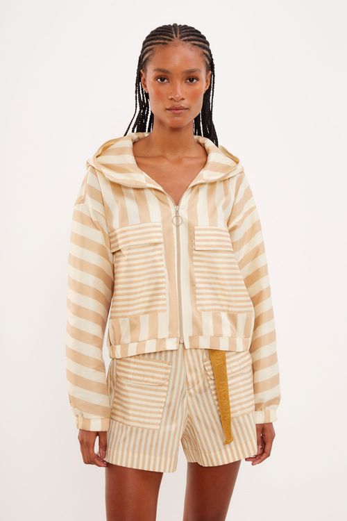 Bomber Capuz Listra - Listrado