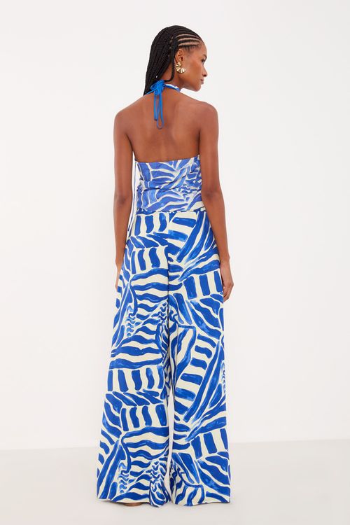 Calça Pantalona Estampa Laguna - Est Laguna