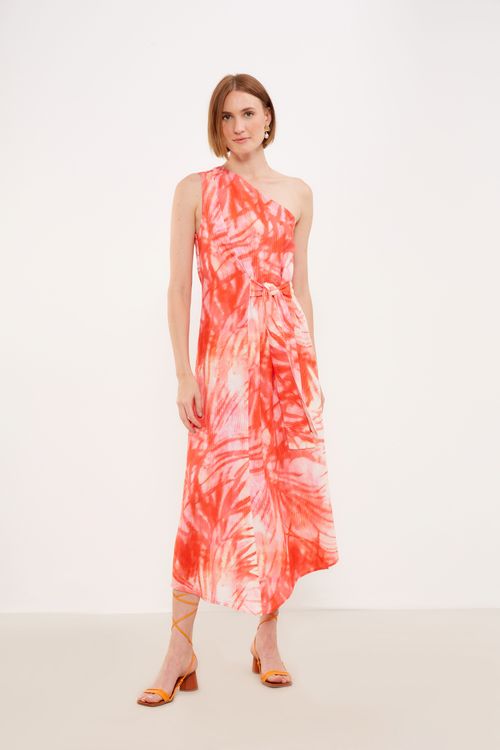 Vestido Estampa Palmeiras Midi - Est Palmeiras