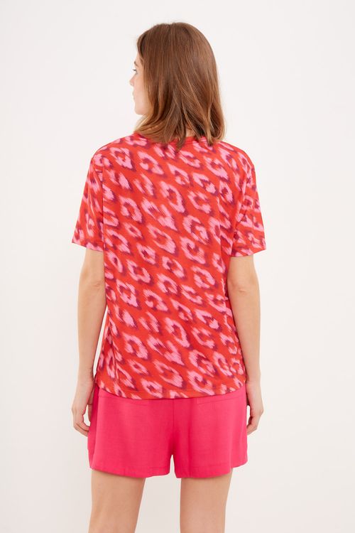 T-Shirt Malha Estampa Lince - Est Lince