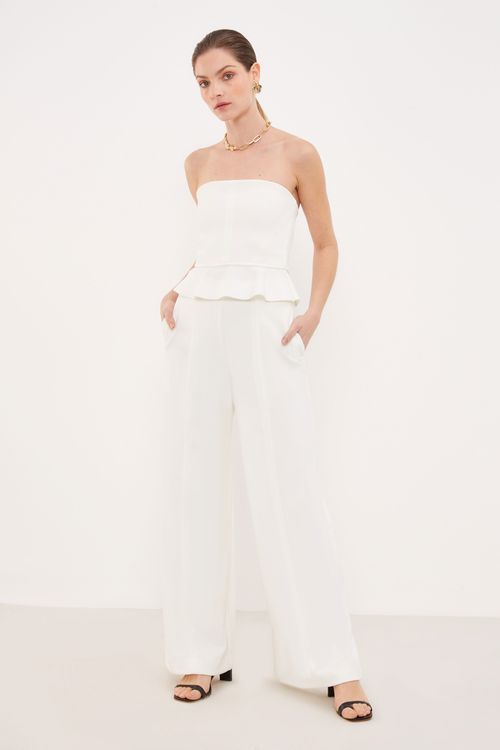 Calça Malha Estruturada Off - Off White