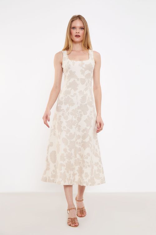 Vestido Malha Estampa Petúnia - Est Petunia