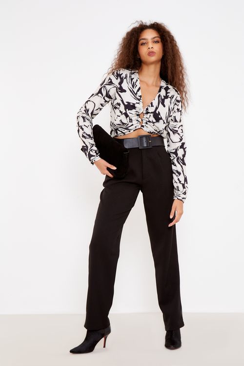 Blusa Estampa Gardênia Pb - Est Gardenia Pb