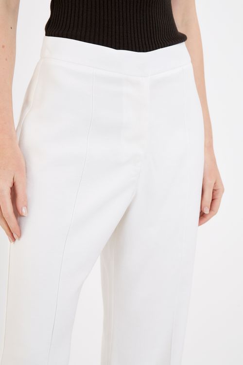 Calça Alfaiataria Reta Basic - Off White