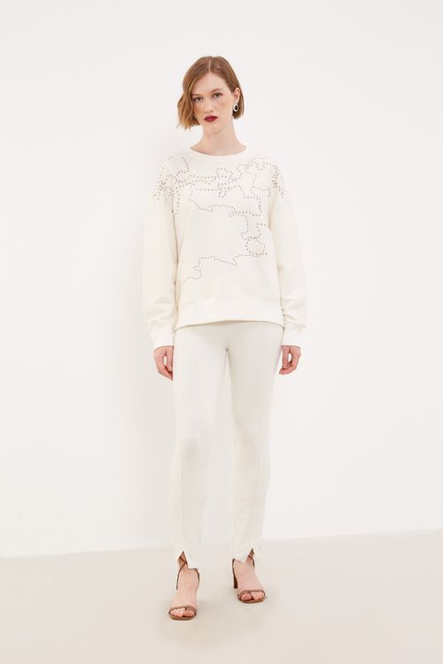 Casaco Malha Petúnia - Off White